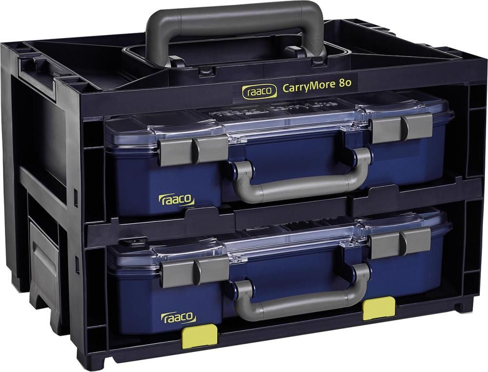 Produktbild Raaco Tragerahmen CarryMore 80x2 mit 2 CL 80 4x8-9 schwarz