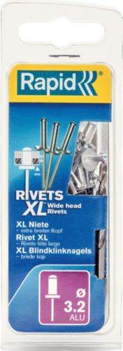 Produktbild Rapid Blindniete Flachrundkopf 3,2 x 8 mm Pack mit 50 Stück