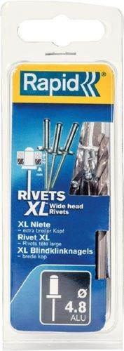 Produktbild Rapid Blindniete Flachrundkopf 4,8 x 12 mm Pack mit 40 Stück