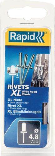 Produktbild Rapid Blindniete Flachrundkopf 4,8 x 16 mm Pack mit 40 Stück