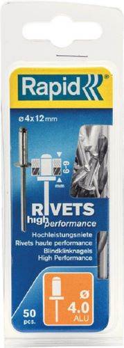 Produktbild Rapid Blindniete Universal 4,0 x 12 mm Pack mit 50 Stück