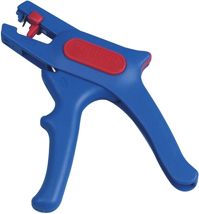 Produktbild REV Abisolierzange blau mit Seitenschneider