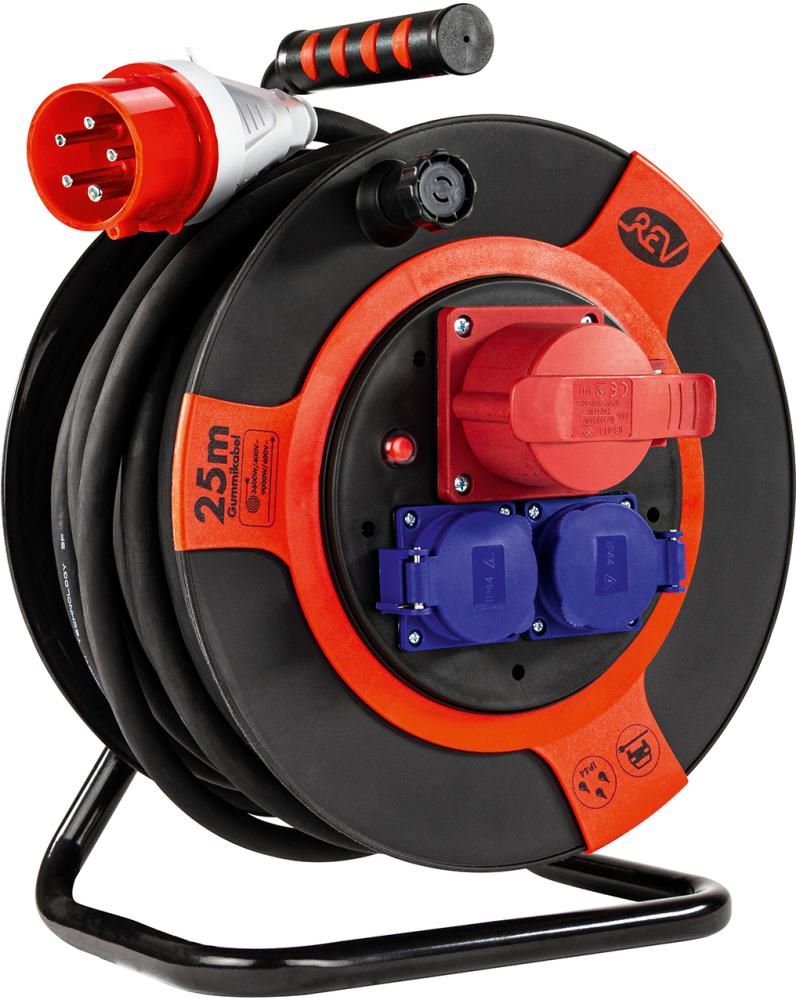 Produktbild REV CEE Kabeltrommel 25 meter 4-fach IP 44 H07RN-F bild 2