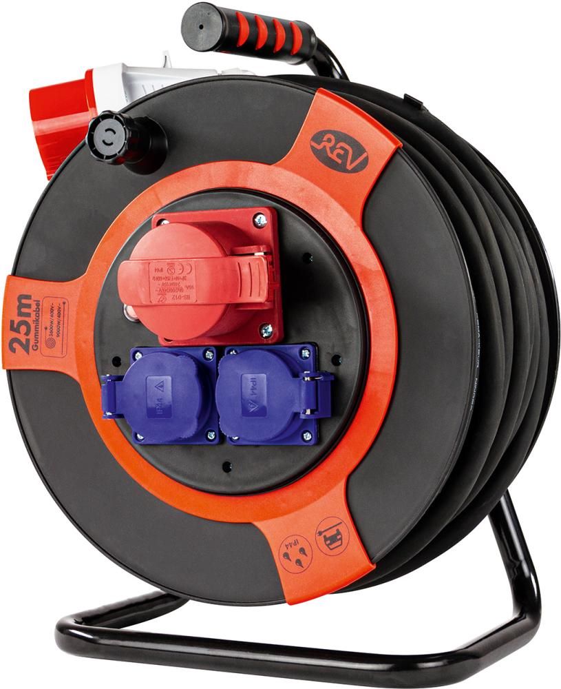 Produktbild REV CEE Kabeltrommel 25 meter 4-fach IP 44 H07RN-F bild 3