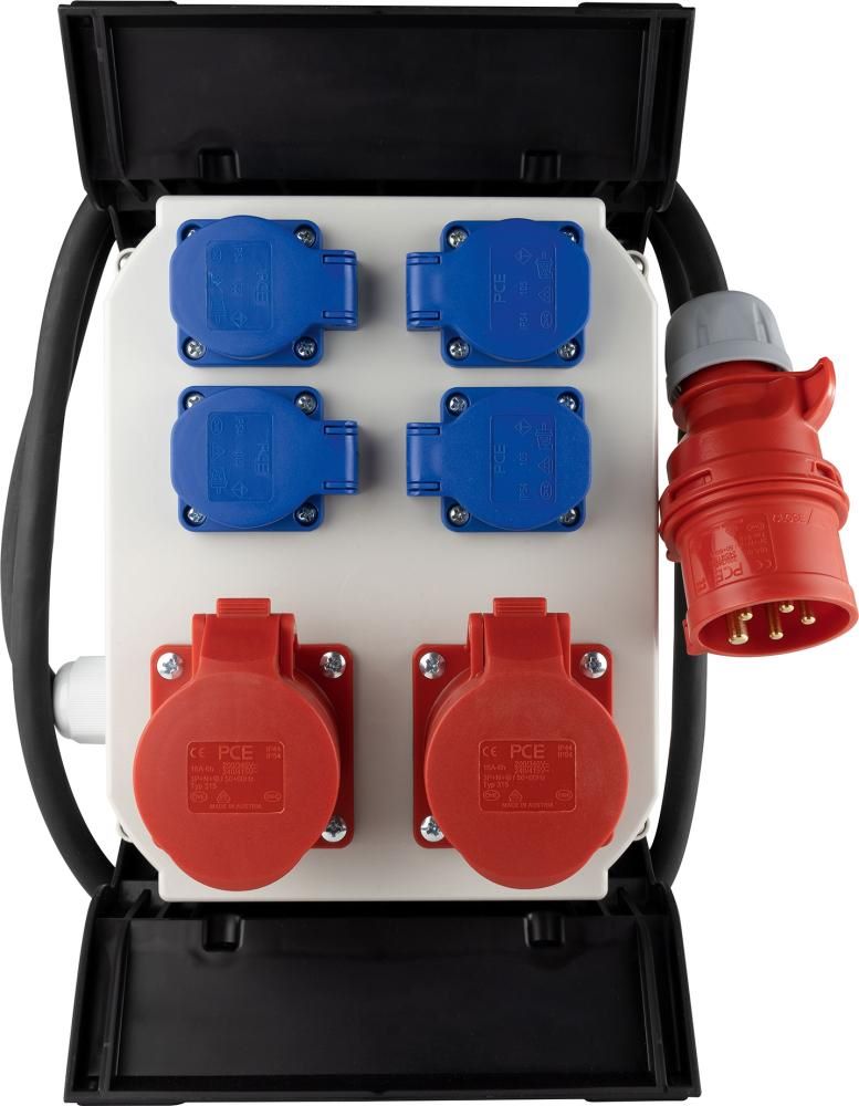 Produktbild REV CEE Steckdosenverteiler 4+2 fach IP 44 H07RN-F 5G2,5