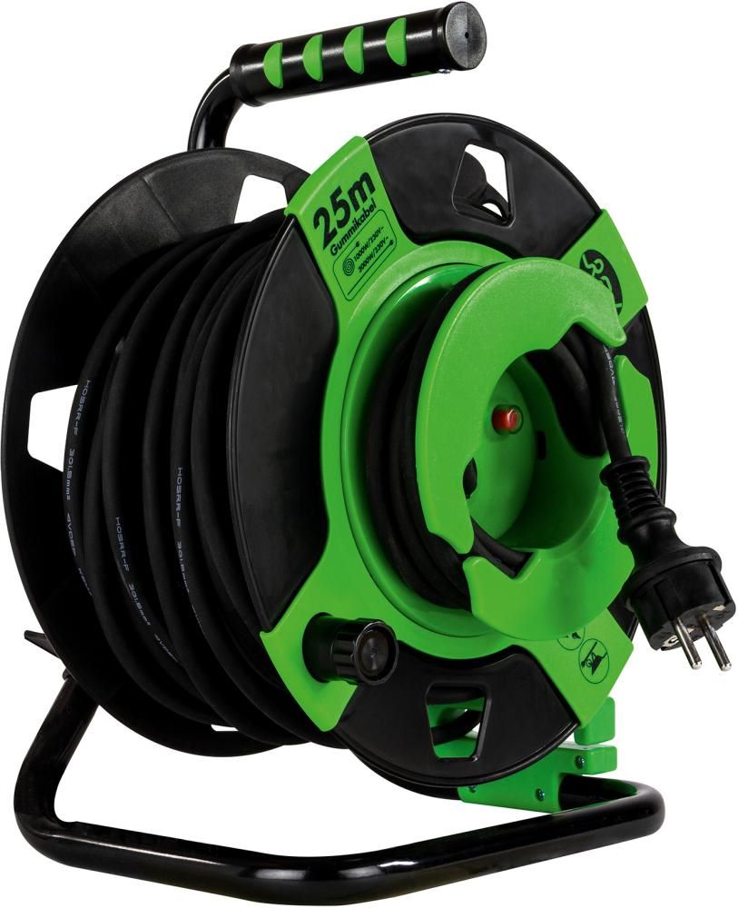 Produktbild REV Gerätetrommel 25 meter IP 44 H05RR-F3G schwarz-grün bild 2