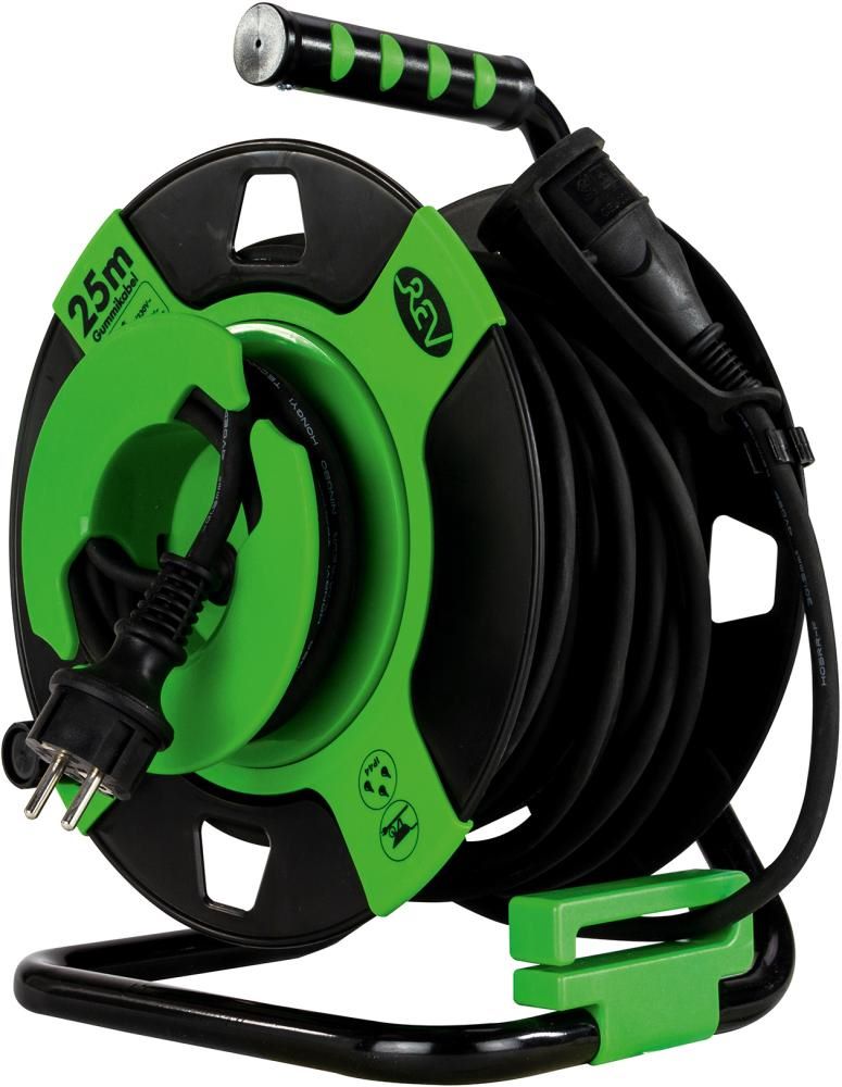 Produktbild REV Gerätetrommel 25 meter IP 44 H05RR-F3G schwarz-grün bild 3