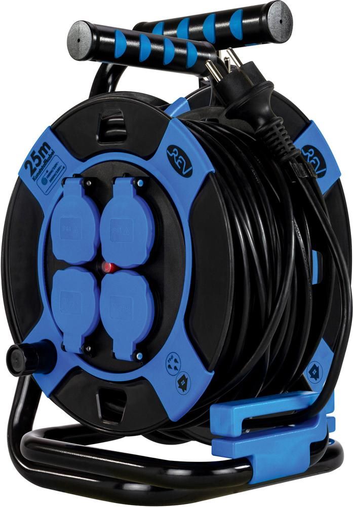 Produktbild REV Kabeltrommel kompakt 25 meter H05VV-F 3G1,5 Kunststoff bild 3