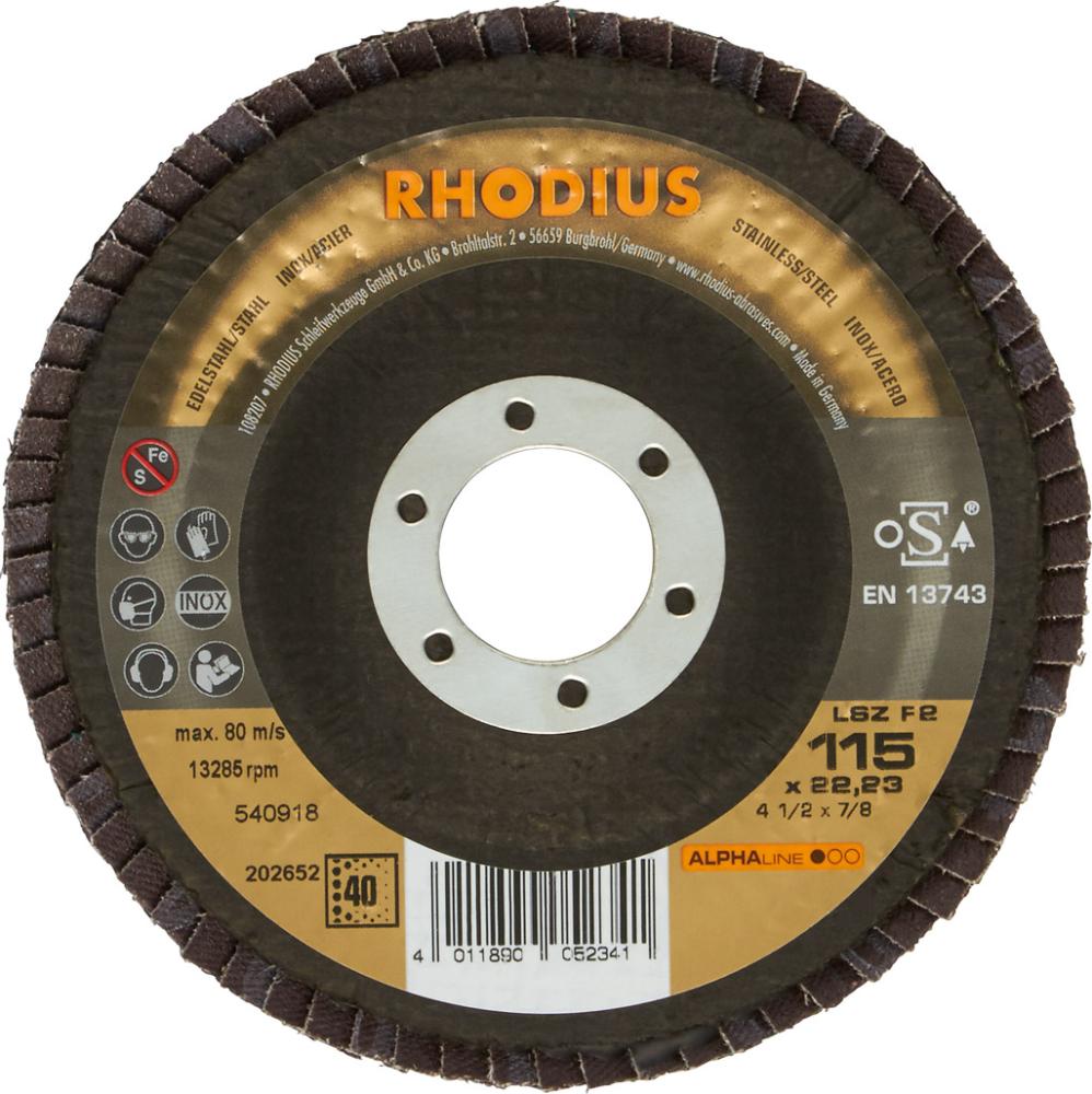 Produktbild RHODIUS Lamellenschleifscheibe LSZ F2 125 mm K80