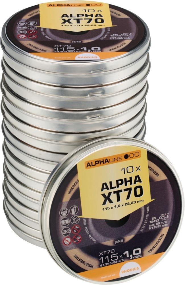 Produktbild RHODIUS Trennscheibe Edelstahl XT70 in Dose125 x 1,0 mm gerade in Dose