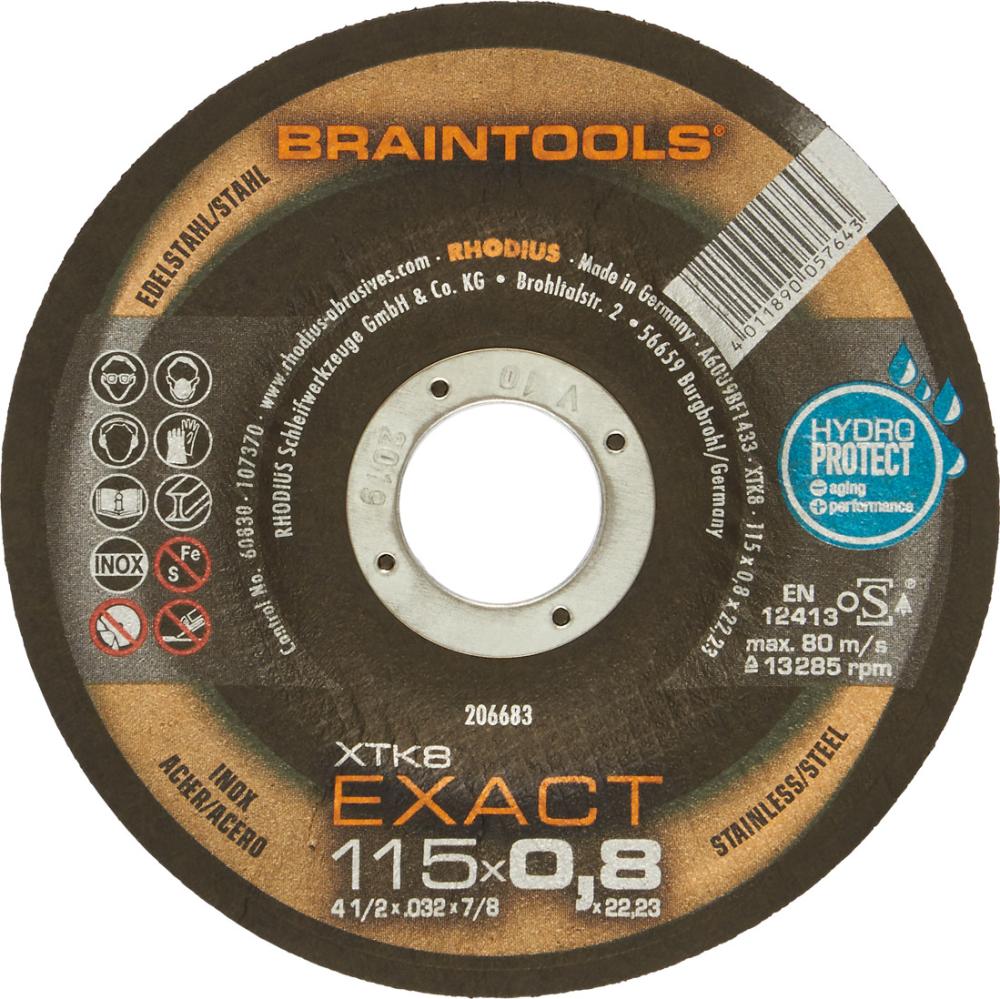 Produktbild RHODIUS Trennscheibe Edelstahl XTK8 EXACT 125 x 0,8 mm gekröpft bild 2