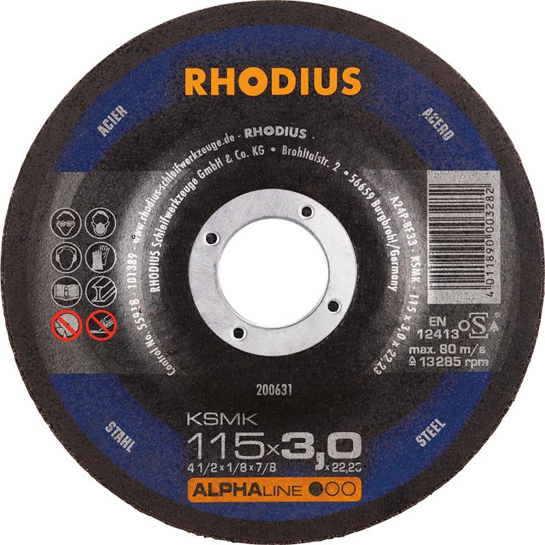 Produktbild RHODIUS Trennscheibe KSMK 125 x 3,0 mm gekröpft