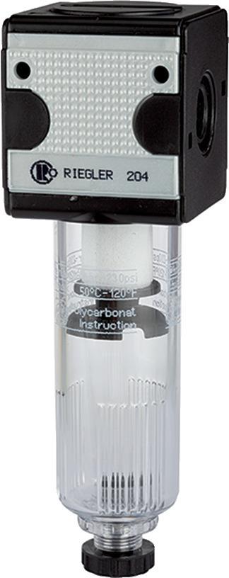 Produktbild Riegler Filter multifix mit Polycarbonatbehälter 16 bar BG1 G3/8 Zoll
