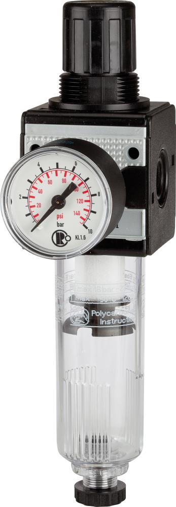 Produktbild Riegler Filterregler multifix mit Manometer BG3 0,5 bis 10 bar G1/2 Zoll