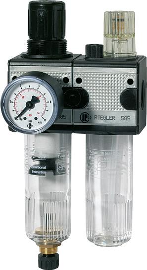 Produktbild Riegler Wartungseinheit multifix 2teilig BG3 0,5 bis 10 bar G1/2 Zoll