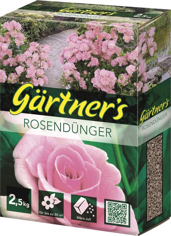 Produktbild Gärtner`s Rosendünger 2,5 kg organisch mineralisch