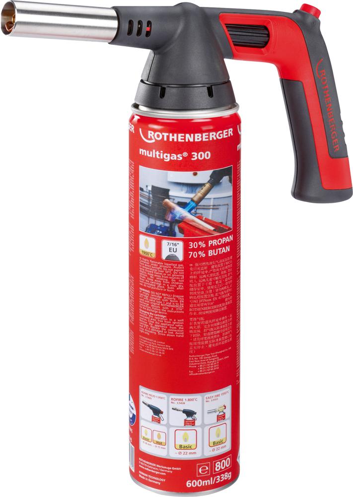 Produktbild ROTHENBERGER Lötlampe Rofire 4 Piezo inclusive Multigas 300