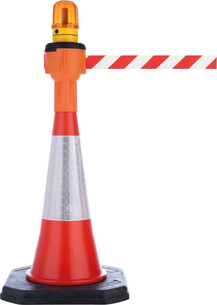 Produktbild RS Blinklichtaufsatz für Leitkegelaufsatz mit 9 Meter Band