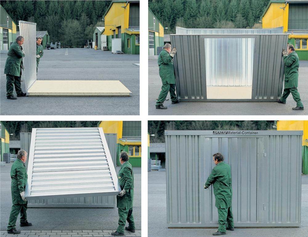 Produktbild Säbu Materialcontainer Fladafi 2,00 x 2,00 x 2,00 Meter bild 2