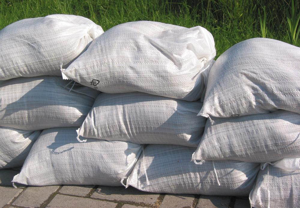 Produktbild Sandsack weiß Deichschutz 400 x 600 mm mit Bindeband bild 4