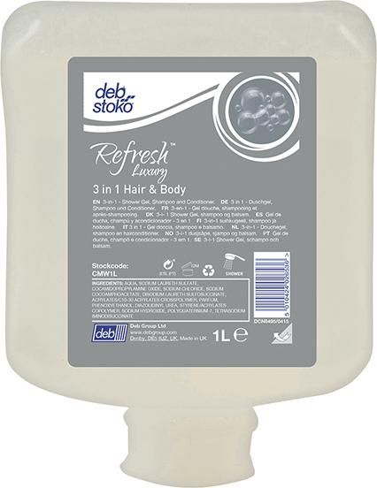 Produktbild SC Johnson Duschcreme Refresh Luxury 3 in1 Hair and Body Kartusche mit 1 Liter