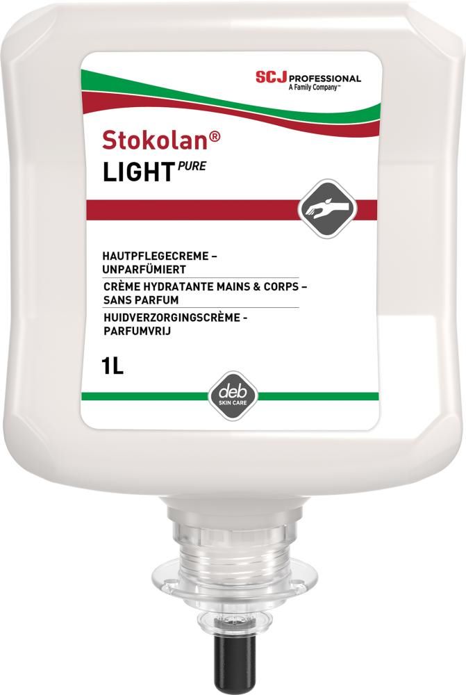 Produktbild SC Johnson Hautpflegecreme Stokolan Light Pure Kartusche mit 1 Liter