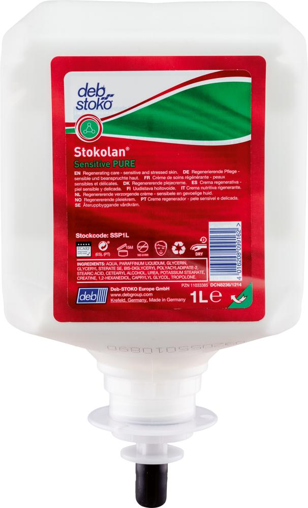 Produktbild SC Johnson Hautpflege Stokolan Sensitive Purel Kartusche mit 1 Liter