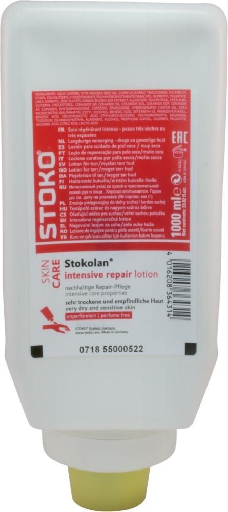 Produktbild SC Johnson Hautpflegecreme Stokolan Sensitive Pure unparfümiert Softflasche mit 1 Liter