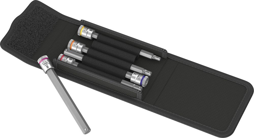 Produktbild Wera Schraubendrehereinsatz Satz mit Haltefunktion 1/4 Zoll Innen 6-kant 5 Teile