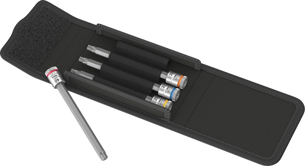 Produktbild Wera Schraubendrehereinsatz Satz mit Haltefunktion 1/4 Z T25-T40x100mm 4 Teile