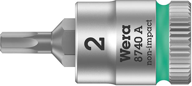 Produktbild Wera Schraubendrehereinsatz 1/4 Zoll Innen 6-kant mit Haltefunktion 2x28mm