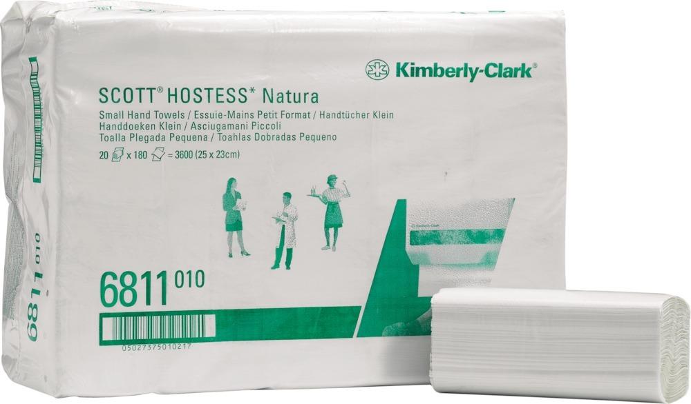 Produktbild Kimberly-Clark SCOTT Natura Handtücher klein 2 lagig weiß