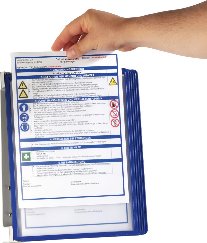 Produktbild Durable  Sichttafelsystem A4 VARIO Set dunkelblau bild 2