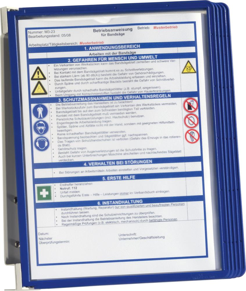 Produktbild Durable  Sichttafelsystem A4 VARIO Set dunkelblau bild 3