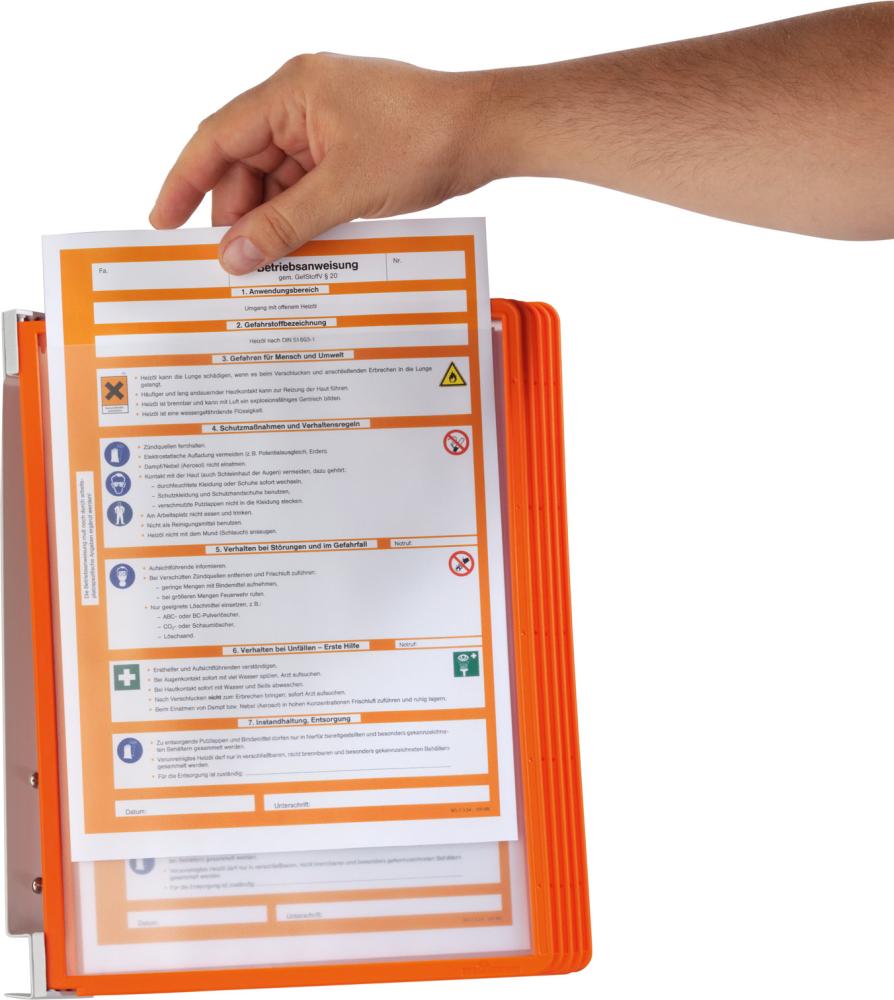 Produktbild Durable Sichttafelsystem A4 orange bild 3