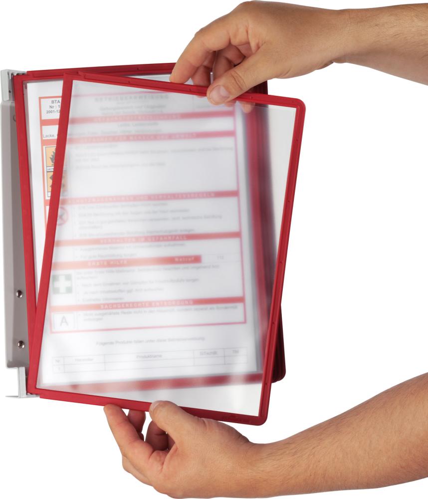 Produktbild Durable Sichttafelsystem A4 rot bild 3