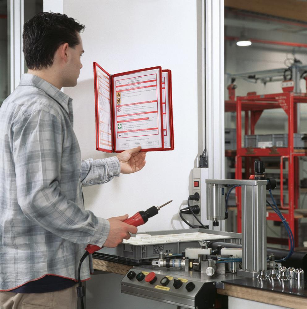 Produktbild Durable Sichttafelsystem A4 rot bild 4