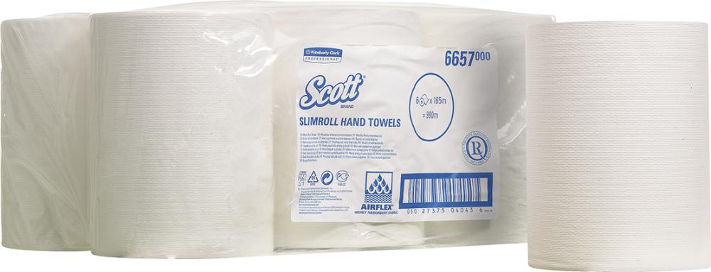Produktbild Kimberly-Clark Slimroll Rollenhandtücher SCOTT weiß