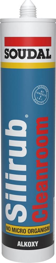 Produktbild Soudal Silikon Silirub cleanroom weiß Kartusche mit 300 ml