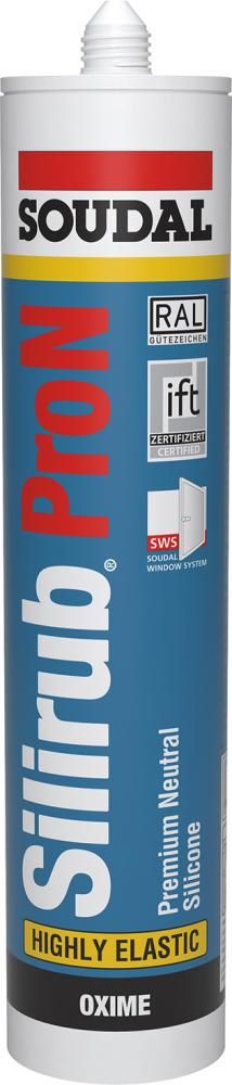 Produktbild Soudal Fugendichtstoff Silirub Pro N grau Kartusche mit 300 ml