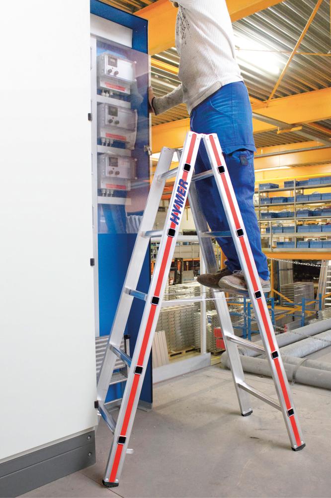 Produktbild Hymer Sprossenstehleiter 2 x 5 Sprossen 1,47 Meter lang bild 3