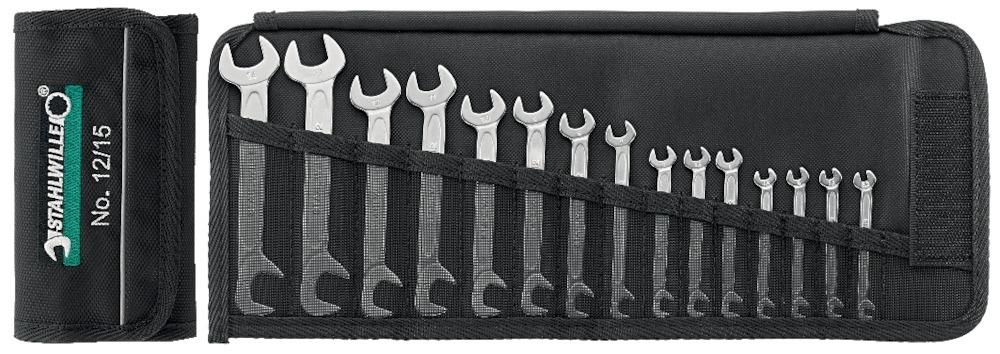 Produktbild Stahlwille Doppelmaulschlüssel Satz klein 15 Teile