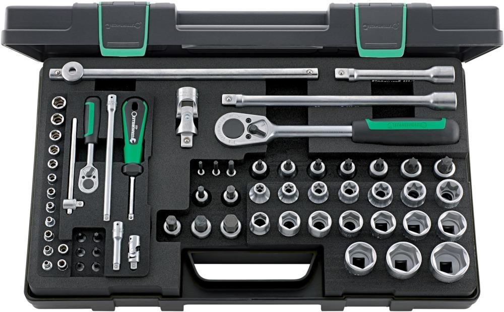 Produktbild Stahlwille Stecknuss Satz 1/4 Zoll und 1/2 Zoll 63 teilig