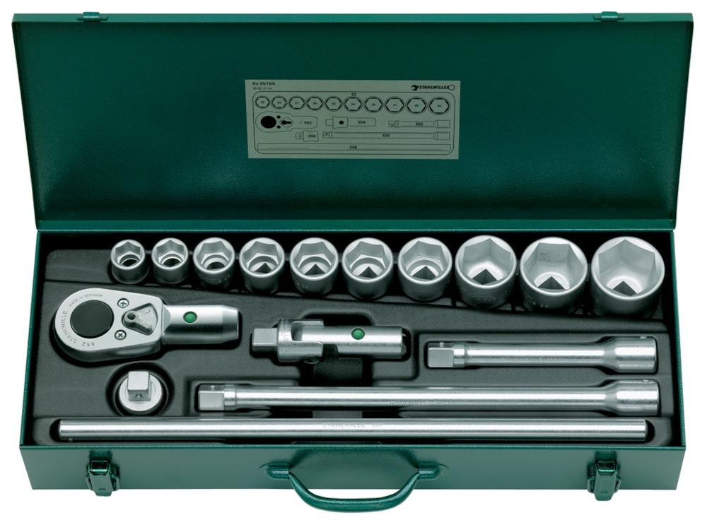 Produktbild Stahlwille Steckschlüssel Einsatz Garnitur 3/4 Zoll 16 teilig