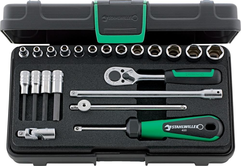 Produktbild Stahlwille Steckschlüssel Garnitur 1/4 Zoll 22 teilig