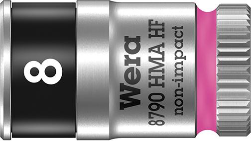 Produktbild Wera Steckschlüsseleinsatz mit Haltefunktion 6-kant lang 1/4 Zoll 8 mm