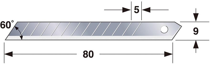 Produktbild Tajima Cutterklinge 10 Stück 9 mm LB-30CD bild 2