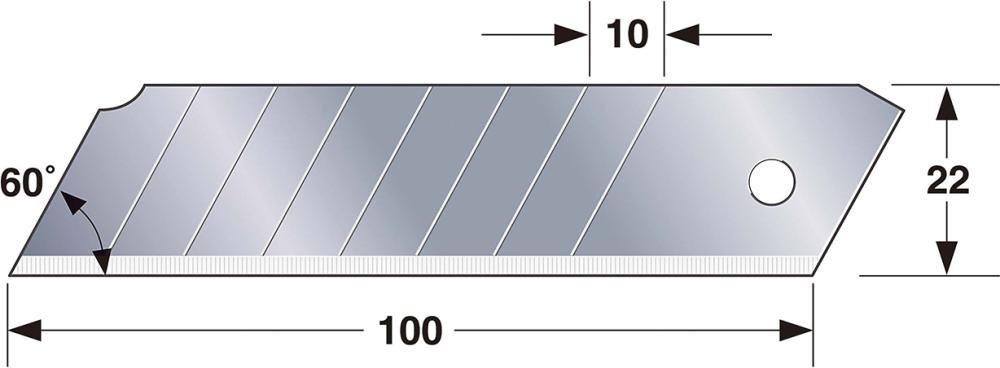 Produktbild Tajima Cutterklinge LB62H 22 mm 10 Stück für LC620 bild 2