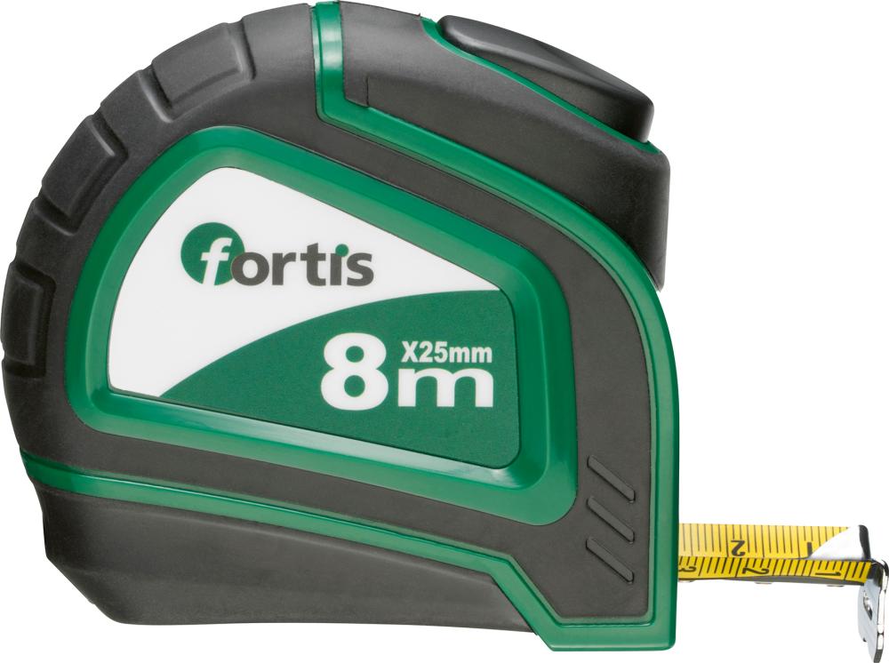 Produktbild Fortis Taschenbandmaß Bandstopp 8mx25 mm