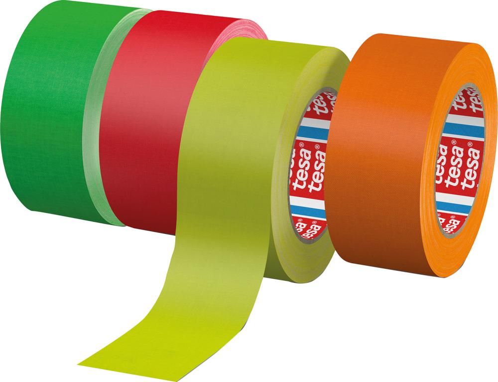 Produktbild Tesa  Gewebeband 4671 orange foureszierend 25 mm Rolle mit 25 Meter